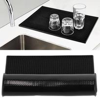 Easy To Clean Rubber Bar Mat Thick Rubber NonSlip Bar Mat Durable Dish Drying Mat  For Bar Counter
