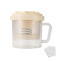 Spring Press Yogurt Whey Separator Rotating Wheel Handle Greek Yogurt Maker  Breakfast smėlis