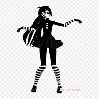 Black Hair Five Nights At Freddy's 2 Puppet Iron-on Transfers For Clothing Tshirt Bag Heat Transfer Stickers Iron On Patches gray