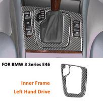 BMW 3 serijos E46 1997-2004 m. Anglies Pluošto Automobilio Centrinės Konsolės Pavarų Perjungiklio Skydelio Rėmo Dekoratyvinė Lipdukas Interjero Aksesuarai Inner Frame LHD