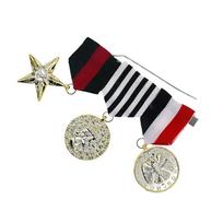 Kariniai Didvyrių Medaliai Palto Kostiumo Sagė Smeigtukas Kareivis Patrotas JAV Karininkas Armijos Uniforma Kostiumas Kariniai Medaliai Sagė Smeigtukas 1