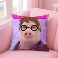 John Pork Is Calling Pillow Case Comfort Sofa Bed Silky elegant Invisible zipper Custom Decorative cushion cover 40X40cm