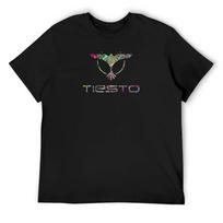 Tiesto Trippy Psychedelic T-Shirt basketball graphic tees custom t-shirts topping sweat vintage t shirt men S juoda