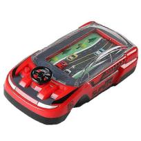Vaikų lenktyninio automobilio žaidimas - Rankinis vairavimo simuliacijos žaislas, skirtas 4-7 metų vaikams (15cm, 6 spalvos) su baterijomis juoda