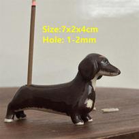 Creative  Ceramic Sausage Dog Fragrance Insert  Hand drawn Thread Incense Holder incense burner ornaments ins style storage deco kava