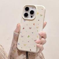 Colorful Moon Design Silicone Phone Case IPhone 15 Pro Max 14 13 12 11 Full Coverage Shockproof Anti Drop iPhone 11