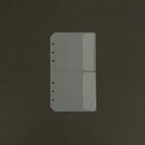10Pcs Transparent Spiral Binder Divider Page Separator Spiral Binder Envelopes Zipper Folders  Album Style 8