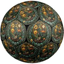 Prehistoric Glass Round Football Size 5 Adult Ball Suitable for Training Matches and Outdoor Team. įvairiaspalvis
