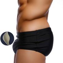Vyriškos plaukimo kelnaitės Seksualūs maudymosi kostiumėliai su nuimamu „push Up Cup“ banglenčių maudymosi paplūdimio šortai M juoda