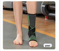 Z Sports Ankle Support Strap: Breathable, Anti-Sprain, Anti-Twist Foot Protection for Running Green [Single]