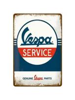 1PC Vespa Vintage Logo Metal Wall Sculpture|Retro Aluminum,Halloween&Christmas Gift,Man Cave Decor 20x30cm（7.8x11.8inch）
