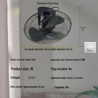 360° besisukantis lubinis ventiliatorius bendrabučiui