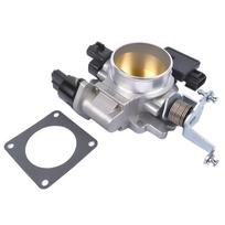 For Jeep Grand Cherokee Wrangler 4.0L 53032023AB 62Mm Throttle Body High Flow Power Silver  Black
