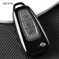 Tpu Auto Folding Key Fob Cover Case Bag Key Ring Fit For Ford Focus C-Max S-Max Galaxy Mondeo Ranger Transit Tourneo Custom Styling