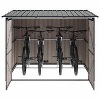 Bike Storage Shed 3 pcs Anthracite 216 x 207 x 158 cm Metal
