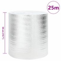 vidaXL Radiator Reflector Foil Silver 25 x 0.5 m Polyethylene
