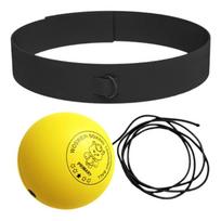 Speed Training Boxing Reflex Ball Set Head-Mounted Boxing Fight Ball Boxing Speed Ball  Thai Boxing geltona