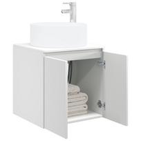 Wall Mounted Washbasin Vanity Unit White 49.5 x 44.5 x 65.5 cm