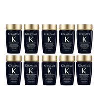Kerastase Black Diamond Key Source Shampoo Nourishes, Smooth, Shiny and Anti-frizz Counter VIP Gift Box // 80ml*10 juoda