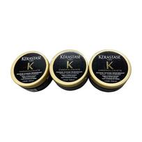 Kerastase Caviar Black Diamond Hair Mask Smooth, Improve Frizz, Repair, Moisturize and Moisturize Hair // 75ml*3 juoda