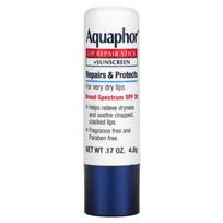 Aquaphor, Lūpų priežiūros pieštukas + Apsauga nuo saulės, SPF 30, Be kvapo, 0,17 oz (4,8 g)