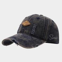 Vintažinė reguliuojama unisex kepurė lauko žygiams ir alpinizmui Adjustable tamsiai mėlyna