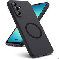 Coque pour Samsung Galaxy A27 5G, Silicone Liquide Anti-Rayures avec Cercle Magnétique - Noir juoda