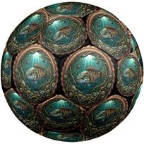 Underwater Serenity Round Football Size 5 Adult Ball Suitable for Training Matches and Outdoor Team. įvairiaspalvis