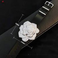 BELLA BOX Heavy Industry Camellia Choker Wristband Collar Necklace Triple Pendant Suitable For Women's Wedding Parties Fashion Jewelry 15mm* 22cm juoda