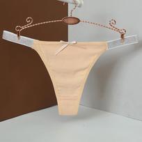 Silver Silk Wide Waist Low Rise Women's Thong Briefs - Sexy, Sporty, Comfortable L