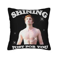 Funny Edward Cullen Jacob Twilight Pillow Cover  Soft Cushion Cover Morden Pillow Case For Chair Sofa Home Decor 12x12Inch