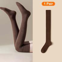 Winter Thigh High Socks For Women Fleece Lined Warm Over Knee Socks Non Slip Long Socks Jk Stockings kava
