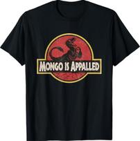 Mongo is Appalled Funny Dinosaur Meme T-Shirt S įvairiaspalvis