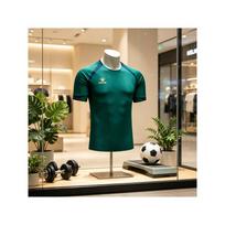 KELME New Summer Men's Short-Sleeve Sports Essential Ice-Feel T-Shirt with Breathable Mesh to Eliminate Stuffy Heat S