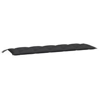 vidaXL Garden Bench Cushion Black 180 x 50 x 7 cm Oxford Fabric