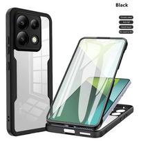 360 Full Cover for Xiaomi POCO X7 X8 M8 F7 X6 M6 F5 Pro X5 X4 GT X4 M4 5G C65 Double Protect Shield Cover Full Coverage Case For POCO M6 Pro 4G juoda