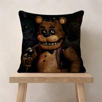 Fnaf Five-Nights-At-Freddys Pillow Cushion Cover Pillowcase Living Room Sofa Home Decor Peach skin 18*18(CM)-1Pcs