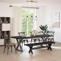 NOAIN Dining Bench 180 x 41 x 45 cm Solid Pine Wood