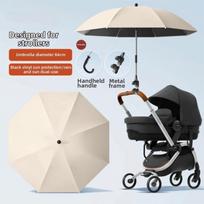 2-in-1 dizainas UV apsaugos skėtis Reguliuojamas vežimėlio skėtis Skėtis nuo saulės Prekės 75CM Blue