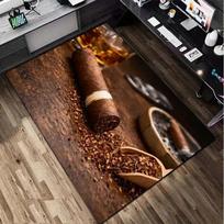 1Pc Cigar Print Rug - home decoration Carpet For Living Room Bedroom Flooring Computer Chair Area Rug 40x60cm( 15x23in )