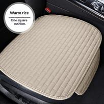 Breathable Car Seat Cushion With Non Slip Backing Soft Linen Padding Washable Universal Fit for All Season Use A6