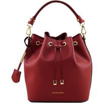 Tuscany Leather - Vittoria - Women's Leather Bucket Bag - Red (TL141531)