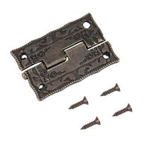 10pcs Includes Screws Folding Hinges Antique Bronze Case Hinges Vintage Hinge  Jewellery Boxes