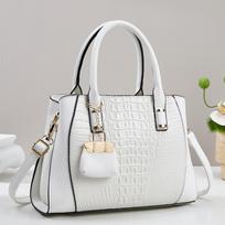 Crocodile pattern handbag New large-capacity women's messenger bag Casual commuter shoulder bag 30.5*12*22 balta