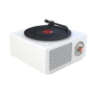 Portable Record Player Shape Music Box Type Built-in Bluetooth Stereo Wireless Vintage Retro Microphone Speaker HIFI Aux Support balta