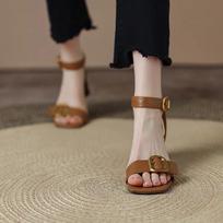 2024 2024 Chunky Heels Sandals for Women Summer Elegant Outdoor High Heel Sandals Sexy Party Shoes Luxury Sandals Women Designers 34 ruda