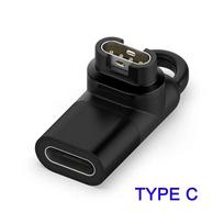Įkroviklio jungtis Garmin išmaniesiems laikrodžiams Įkrovimo Micro USB/ IOS/ Type C įkrovimo adapteris Instinct 2 Solar/ Fenix 5/6/7 7x juoda