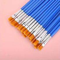 12-Color Acrylic Paint Strips with Plaster Doll for Kids DIY Graffiti, 3ml Each