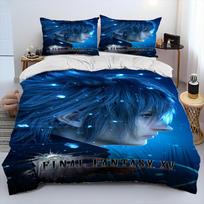 Final Fantasy Series Games Cartoon Comforter Bedding SetDuvet Cover Bed Set Quilt Cover Pillowcaseking Queen Size Bedding Set EU Single(135*200cm)3pcs