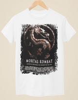 Mortal Kombat - Movie Poster Inspired Unisex White T-Shirt Unisex T-Shirt S